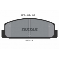 Тормозные колодки дисковые, комплект TEXTAR 510367 20031 130 0 4 2003101 20031
