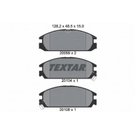 Тормозные колодки дисковые, комплект TEXTAR 510383 20099 20099 150 0 5 2009902