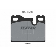 Тормозные колодки дисковые, комплект TEXTAR 510464 20482 185 0 4 2048201 20482