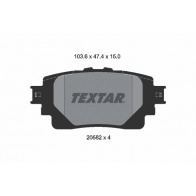 Тормозные колодки дисковые, комплект TEXTAR G0 O09 1437027497 2058201