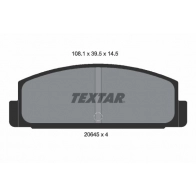 Тормозные колодки дисковые, комплект TEXTAR 2064501 20645 20645 145 0 4 510496