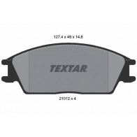 Тормозные колодки дисковые, комплект TEXTAR 510612 21012 21012 148 0 4 2101204