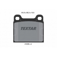 Тормозные колодки дисковые, комплект TEXTAR 21035 155 0 4 2103501 510616 21035