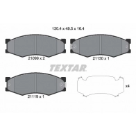 Тормозные колодки дисковые, комплект TEXTAR 21099 510635 2109902 21099 170 0 5