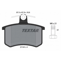 Тормозные колодки дисковые, комплект TEXTAR 21144 Audi A8 (D2) 1 Седан 2.8 Quattro 174 л.с. 1994 – 1996 2114401 21144 166 1 4