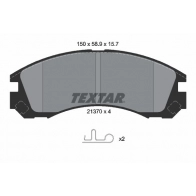 Тормозные колодки дисковые, комплект TEXTAR 21370 21370 157 1 4 Mitsubishi Outlander 3 (GG, GF, ZJ) Кроссовер 2.0 143 л.с. 2012 – наст. время 2137001