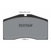Тормозные колодки дисковые, комплект TEXTAR 21402 175 0 4 21402 2140201 510752
