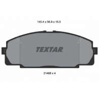 Тормозные колодки дисковые, комплект TEXTAR 510772 2146801 21468 21468 155 0 4
