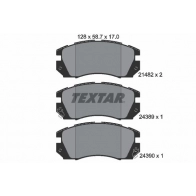 Тормозные колодки дисковые, комплект TEXTAR 510783 2148202 21482 170 0 5 21482