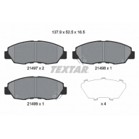 Тормозные колодки дисковые, комплект TEXTAR 2149704 1437027257 9K2C ZN