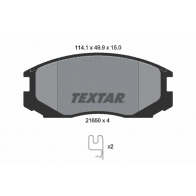 Тормозные колодки дисковые, комплект TEXTAR 21650 21650 150 1 4 510855 2165001