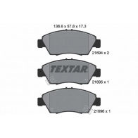 Тормозные колодки дисковые, комплект TEXTAR 21694 2169401 21694 173 0 5 Honda CR-X 3 (EH, EG) Тарга 1.6 i VTi (EG2) 160 л.с. 1992 – 1998