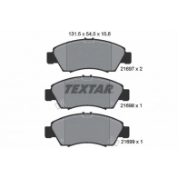 Тормозные колодки дисковые, комплект TEXTAR 21697 158 0 5 Honda Domani 2169701 21697