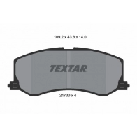Тормозные колодки дисковые, комплект TEXTAR 21730 Suzuki Swift 21730 140 0 4 2173001