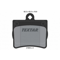 Тормозные колодки дисковые, комплект TEXTAR 21900 158 0 4 510952 2190003 21900