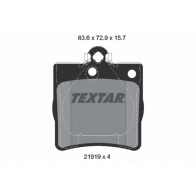 Тормозные колодки дисковые, комплект TEXTAR 510958 21919 157 0 4 21919 2191903