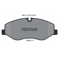 Тормозные колодки дисковые, комплект TEXTAR 22062 208 0 4 2206201 511010 22062