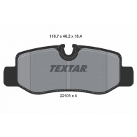 Тормозные колодки дисковые, комплект TEXTAR 22101 184 0 4 511020 2210101 22101