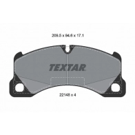 Тормозные колодки дисковые, комплект TEXTAR 2214801 1437027240 GE RSJ