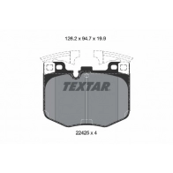 Тормозные колодки дисковые, комплект TEXTAR 22425 199 0 4 2242501 Bmw X4 (G02) 2 Кроссовер xDrive 30 d Mild-Hybrid 286 л.с. 2020 – наст. время 22425