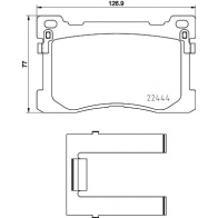 Тормозные колодки дисковые, комплект TEXTAR Kia K900 2244401 22444 170 1 4 22444