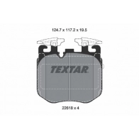Тормозные колодки дисковые, комплект TEXTAR 1425578295 NSPC L0 2261801