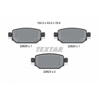 Тормозные колодки дисковые, комплект TEXTAR 1425578254 2262301 K4 I36C
