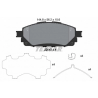 Тормозные колодки дисковые, комплект TEXTAR 2264301 22643 156 1 4 22643 Toyota Hilux (AN120, 30) 8 Пикап 2.7 (TGN111. TGN121. TGN136) 166 л.с. 2015 – 2025