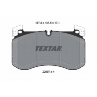 Тормозные колодки дисковые, комплект TEXTAR 1437027243 2269701 G64H P8U