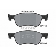 Тормозные колодки дисковые, комплект TEXTAR 2274801 Ford Fiesta 7 (ST) Хэтчбек 1.0 EcoBoost mHEV 155 л.с. 2020 – 2025 G0 6AWHJ