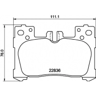 Тормозные колодки дисковые, комплект TEXTAR CY8E X 2283601 Lexus LS (XF50) 5 Седан 500h (GVF50, GVF50_) 359 л.с. 2017 – 2024