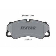 Тормозные колодки дисковые, комплект TEXTAR BR0Z XV4 2295901 1439900790