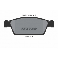 Тормозные колодки дисковые, комплект TEXTAR 511097 23061 140 0 4 23061 2306101