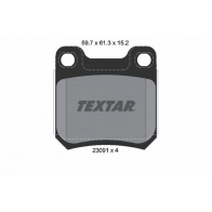 Тормозные колодки дисковые, комплект TEXTAR 2309102 23091 152 0 4 23091 511116