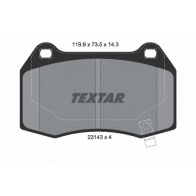 Тормозные колодки дисковые, комплект TEXTAR 2314301 23143 23143 143 0 4 511149