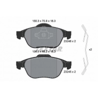 Тормозные колодки дисковые, комплект TEXTAR 2324802 511195 23248 23245