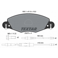 Тормозные колодки дисковые, комплект TEXTAR 511203 2327301 23273 180 1 4 23273