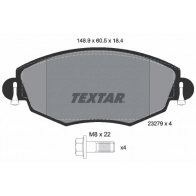 Тормозные колодки дисковые, комплект TEXTAR Jaguar X-Type (X400) 1 Универсал 2.2 D 150 л.с. 2005 – 2009 23279 184 1 4 2327904 23279