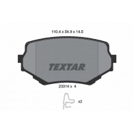 Тормозные колодки дисковые, комплект TEXTAR Suzuki Grand Vitara (FT, HT) 1 Кроссовер 2.5 V6 24V 4x4 (TD62. SQ 625) 144 л.с. 1998 – 2003 23314 2331401 23314 145 1 4