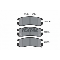 Тормозные колодки дисковые, комплект TEXTAR Chevrolet Impala 8 (GM W2) 2000 – 2005 2336101 23361 150 0 5 23361