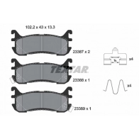 Тормозные колодки дисковые, комплект TEXTAR 23387 23387 133 1 5 Mazda 323 (BA) 5 Хэтчбек 1.5 16V 88 л.с. 1994 – 1998 2338704