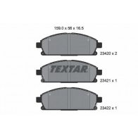 Тормозные колодки дисковые, комплект TEXTAR 23420 165 0 5 23420 2342001 Nissan Serena (C23) 1 1991 – 2000