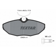 Тормозные колодки дисковые, комплект TEXTAR Jaguar S-Type (X200) 1 Седан 2342401 23424 178 1 4 23424