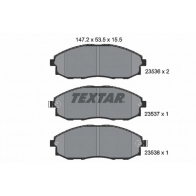Тормозные колодки дисковые, комплект TEXTAR 23536 155 0 5 23536 511345 2353601
