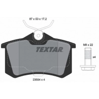 Тормозные колодки дисковые, комплект TEXTAR 23554 20961 2355402 Volkswagen Polo (9A4, 9A2, 9N2) 4 Седан 1.4 83 л.с. 2003 – 2010