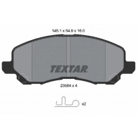 Тормозные колодки дисковые, комплект TEXTAR 2358401 Mitsubishi Outlander 3 (GG, GF, ZJ) Кроссовер 2.0 143 л.с. 2012 – наст. время 23584 23584 160 1 4