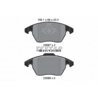 Тормозные колодки дисковые, комплект TEXTAR 23587 23587 203 9 5 epad Volkswagen Jetta 6 (A6, 162, AV3) Седан 1.6 MPi 90 л.с. 2015 – 2018 2358782
