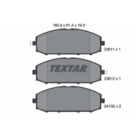 Тормозные колодки дисковые, комплект TEXTAR 511396 23611 190 0 5 23611 2361101