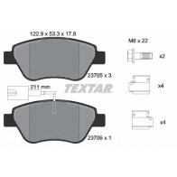 Тормозные колодки дисковые, комплект TEXTAR 23705 23705 178 1 5 epad 2370581 511438