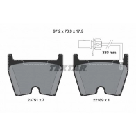 Тормозные колодки дисковые, комплект TEXTAR Audi A4 (B8) 4 Универсал 4.2 Rs4 Quattro 450 л.с. 2012 – 2015 22083 2375104 23751